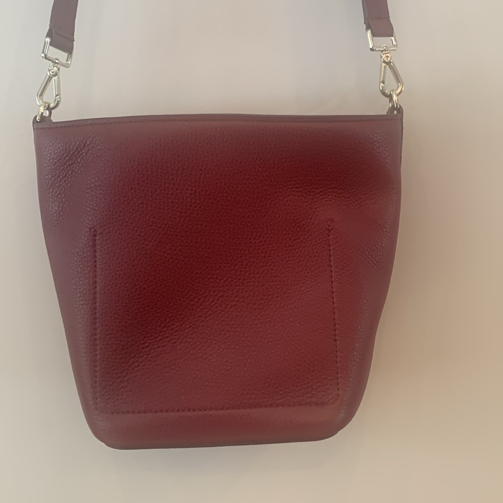 NWOT Kate Spade burgundy genuine leather bucket/crossbody bag - Picture 10 of 10